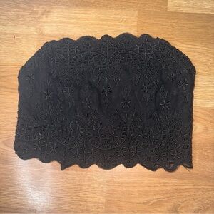 Kendall & Kylie Black lace crop top #goth #grunge #sexy #y2k size XS